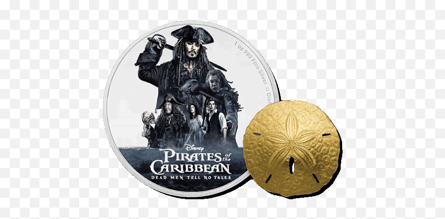 Set B - Golden Sand Dollar And Pirates Of Carribean Emoji,Sand Dollar Png