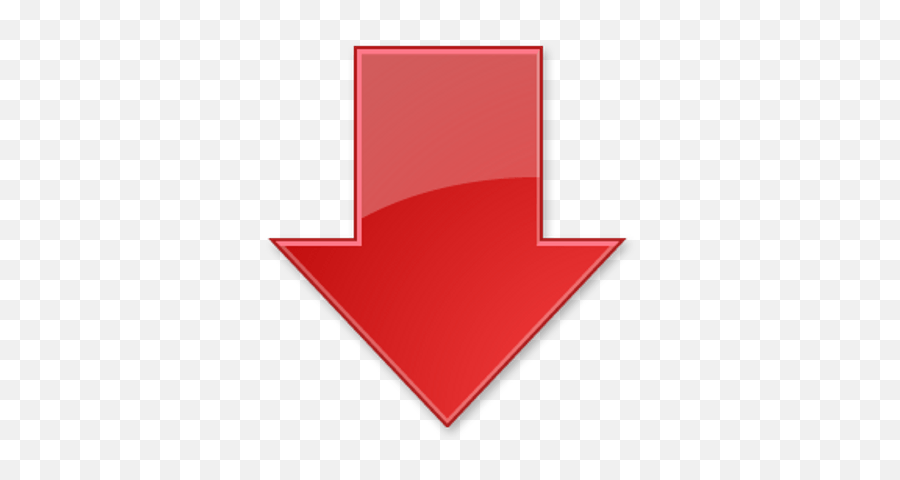 Red Down Arrow Transparent Png - Icon Arrow Down Symbol Emoji,Red Arrow Png