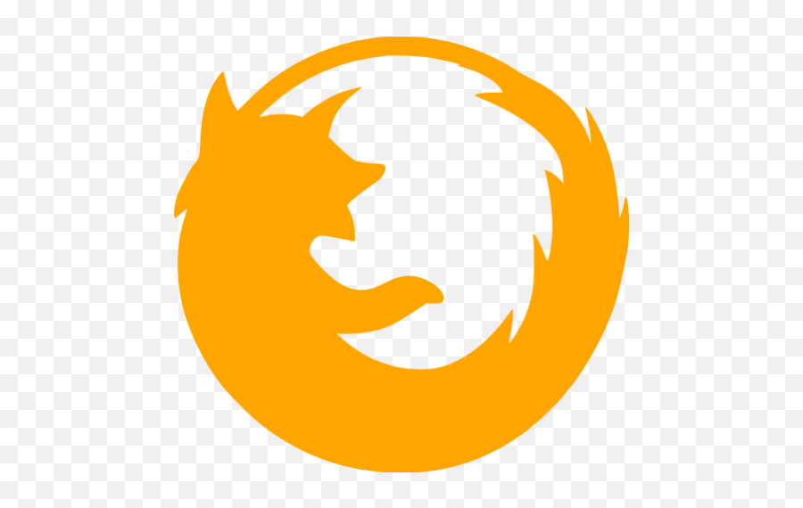 Orange Firefox Icon - Firefox Black Icon Emoji,Firefox Logo