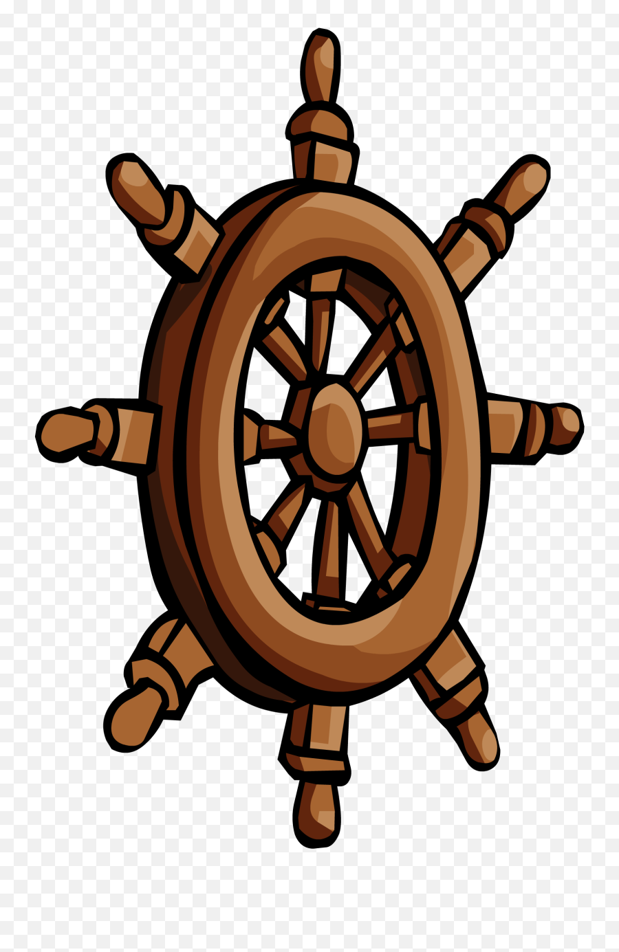 Captainu0027s Wheel Sprite 001 - Pirate Ship Wheel Clipart Tmón De Barco Animado Png Emoji,Wheel Clipart
