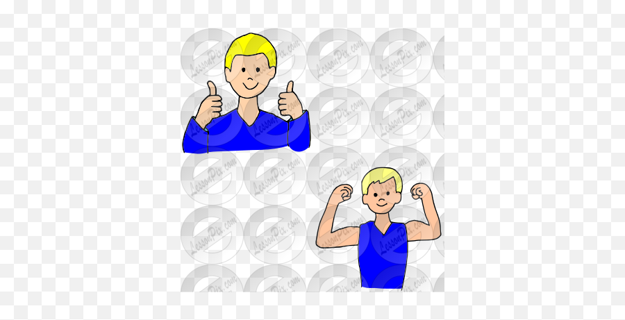Healthy And Strong Picture For Classroom Therapy Use - For Adult Emoji,Strong Clipart