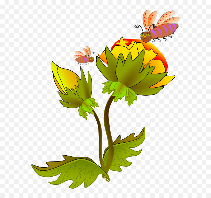 Funeral Flowers Clip Art Flower Vector - Bee In The Flower Clipart Emoji,Funeral Clipart