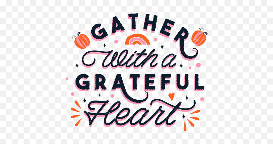 Grateful Thanksgiving Lettering Ad Grateful Lettering - Dot Emoji,Thanksgiving Logo