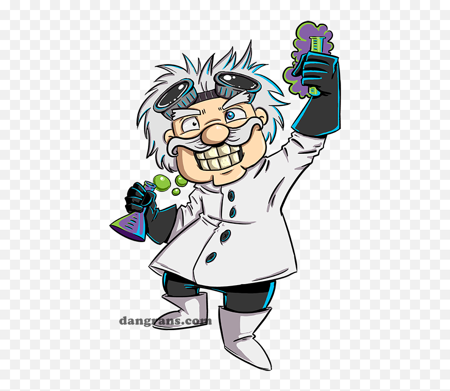 Mad Science Cliparts - Mad Scientist Cartoon Transparent Mad Scientist Cartoon Emoji,Mad Clipart