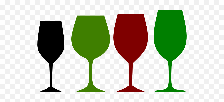 Red And Green Wine Glasses Clip Art At - Green Wine Glasses Clipart Emoji,Wine Glass Clipart