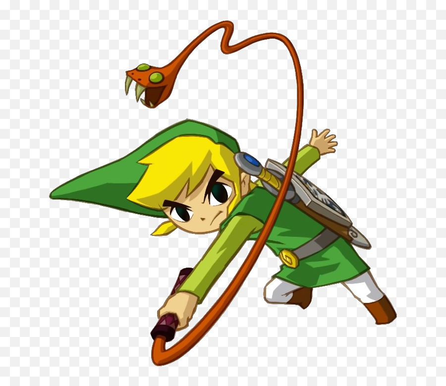 Download Link Using Whip - Legend Of Zelda Spirit Tracks Legend Of Zelda Spirit Tracks Whip Emoji,Toon Link Png