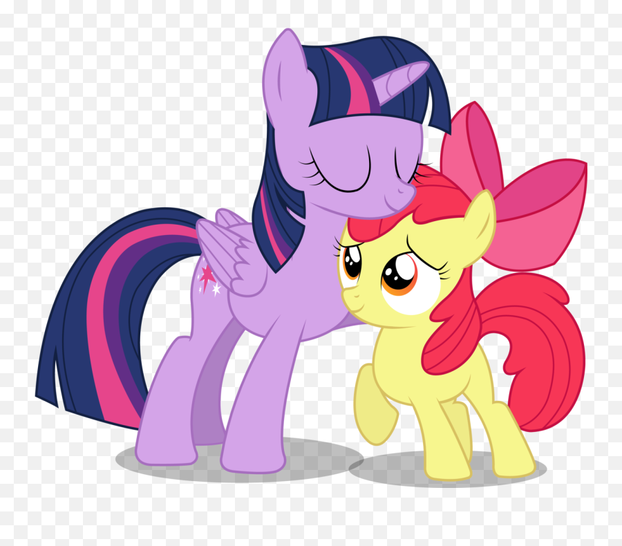 Twilight Clipart Apple - My Little Pony Twilight Sparkle And My Little Pony Apple Bloom Twilight Sparkle Emoji,Pony Clipart
