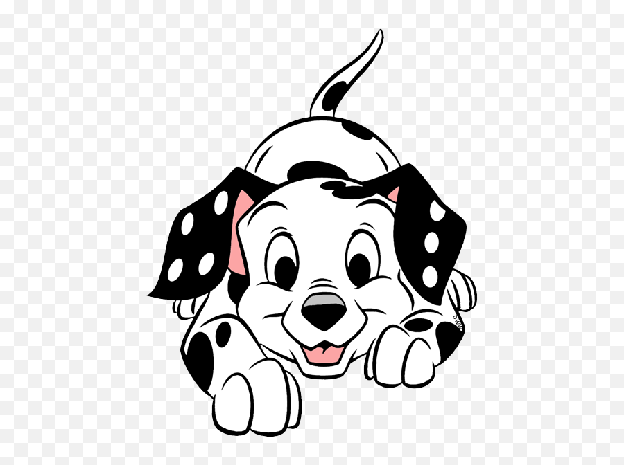 Disney Clipart 101 Dalmatians - Outline Of 101 Dalmatians Emoji,Dominoes Clipart