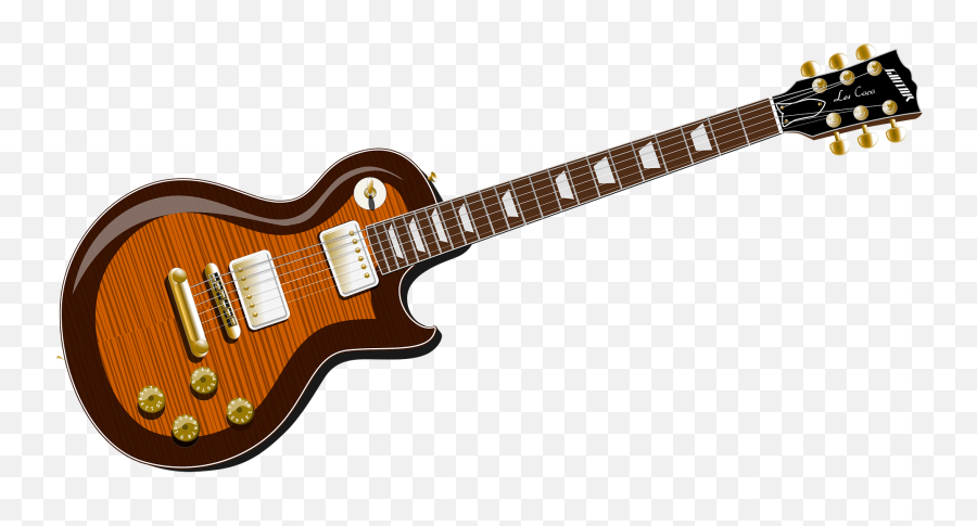 Gibson Guitar With Flame Top Finish Clipart Free Download Emoji,Gibson Guitar Logo
