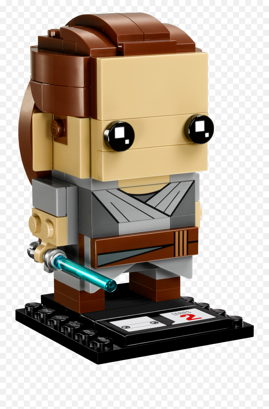 Rey - Lego Brickheadz Star Wars Hd Png Download Full Size Emoji,Rey Star Wars Png