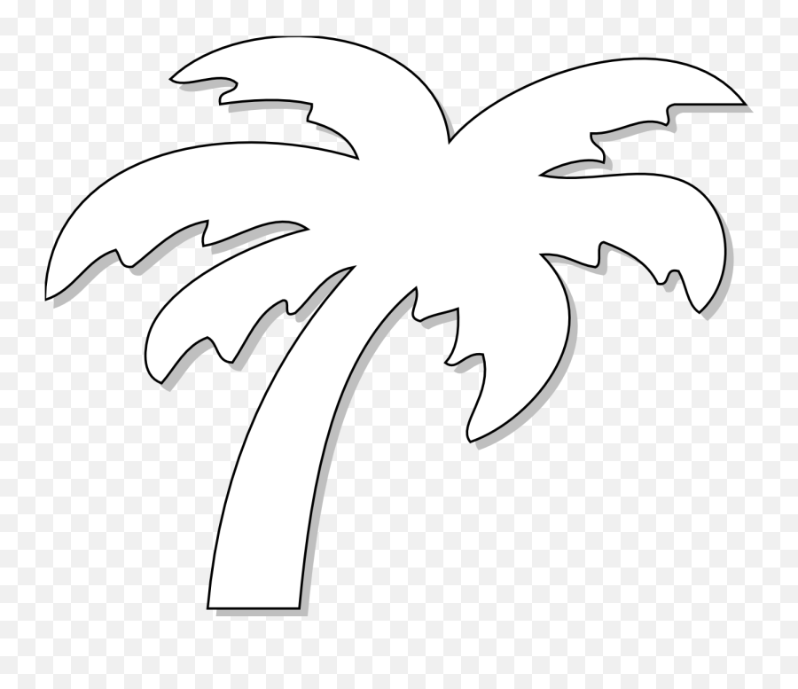 Black And White Tree Clipart - Clipart Best Beach Clipart Black Background Emoji,Tree Clipart Black And White
