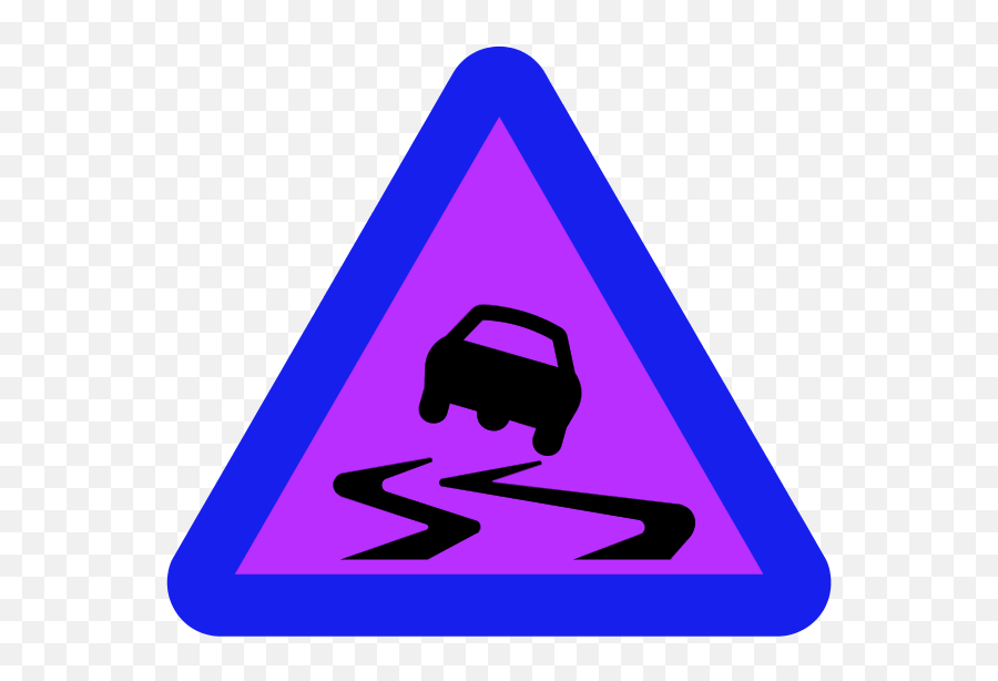 Slippery Clipart Arrow - Car Accident Triangle Png Emoji,Car Accident Clipart