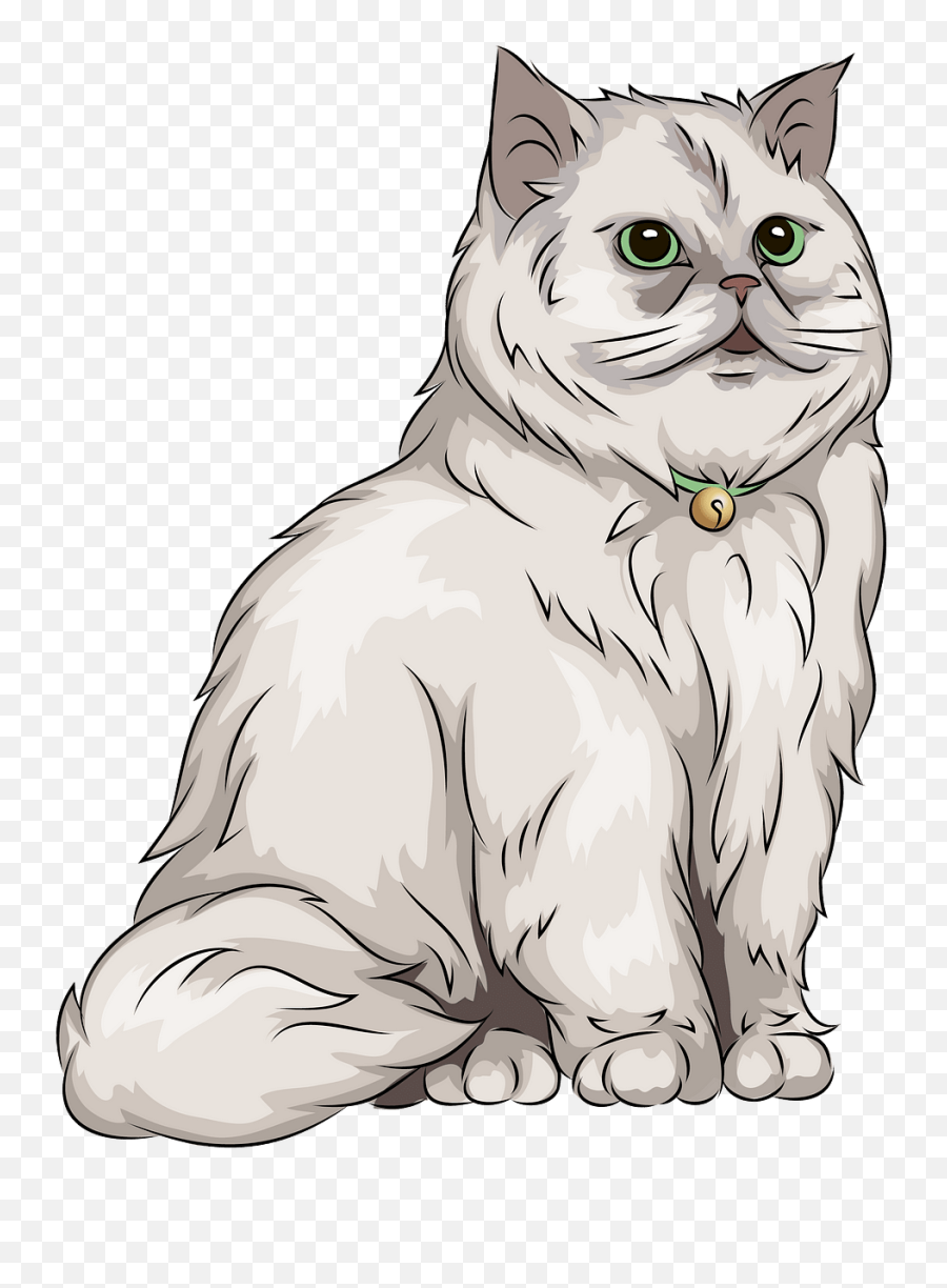 Persian Cat Clipart - Clip Art Library Emoji,Cats Clipart Free