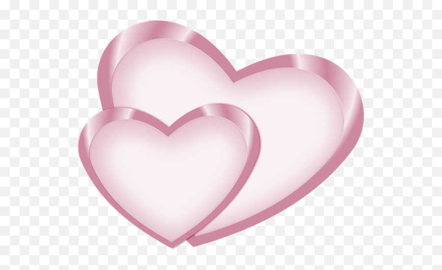 Two Hearts Png Transparent Png Mart - Pink Soft Pink Love Heart Emoji,Heart Png