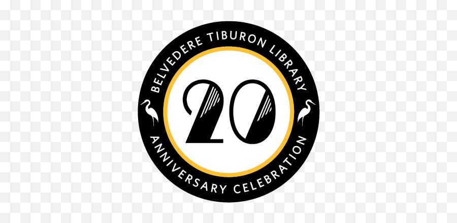 20th Anniversary Celebration Belvedere Tiburon Library Emoji,20 Year Anniversary Logo