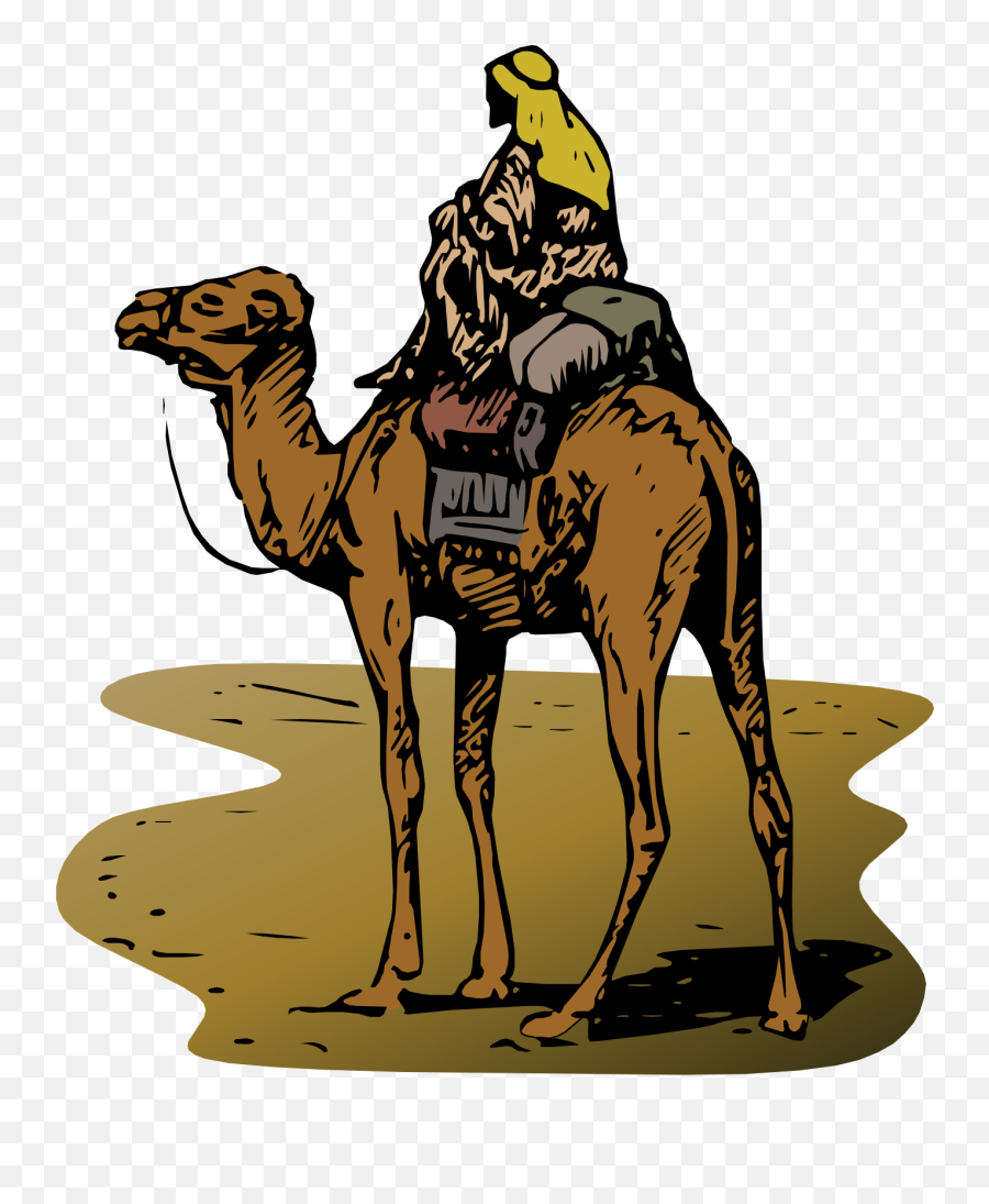 Person Riding Camel Svg Vector Person Riding Camel Clip Art - Riding Camel Clipart Emoji,Camel Clipart