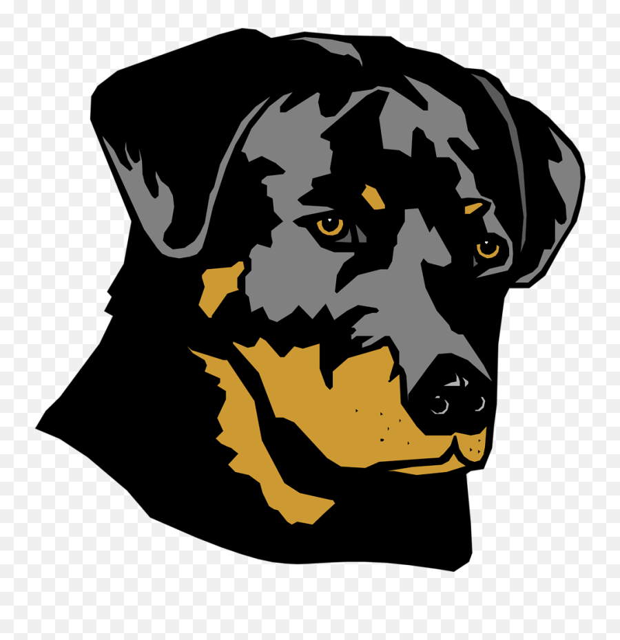 Dogs Vector Abstract - Rottweiler Clipart Emoji,Dogs Clipart
