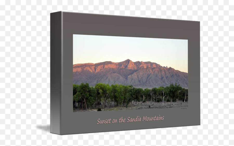 Sunset On The Sandia Mountains Poster By Wp Fleming Emoji,Sandia Png