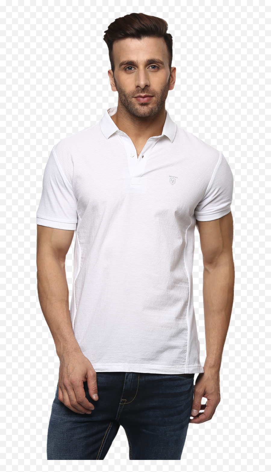 Man In White Polo Shirt Png - Short Sleeve Emoji,White Shirt Png