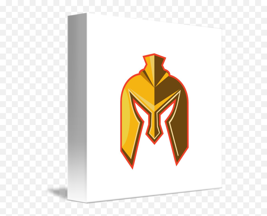 Spartan Helmet Retro - Horizontal Emoji,Spartan Helmet Logo