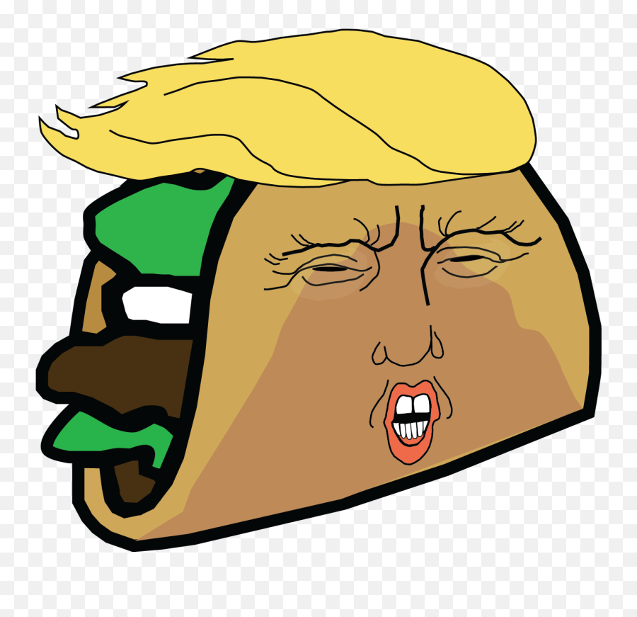 Download Donald Trump Taco Stand Png Image With No - Cartoon Donald Trump Face Emoji,Trump Face Png