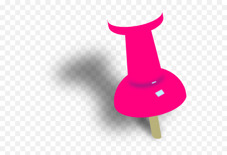 Download Pink Thumbtack Png - Pink Push Pin Clipart Emoji,Thumbtack Png