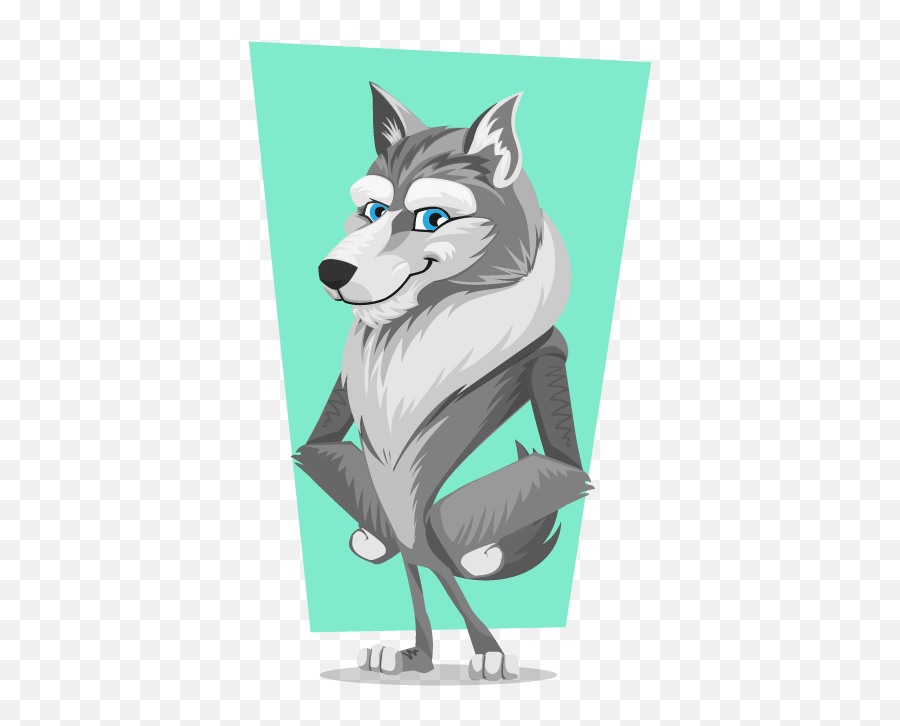 Download Wolf Clipart Adorable - Cute Wolves Clipart Png Character Animator Puppet Wolf Emoji,Wolf Clipart