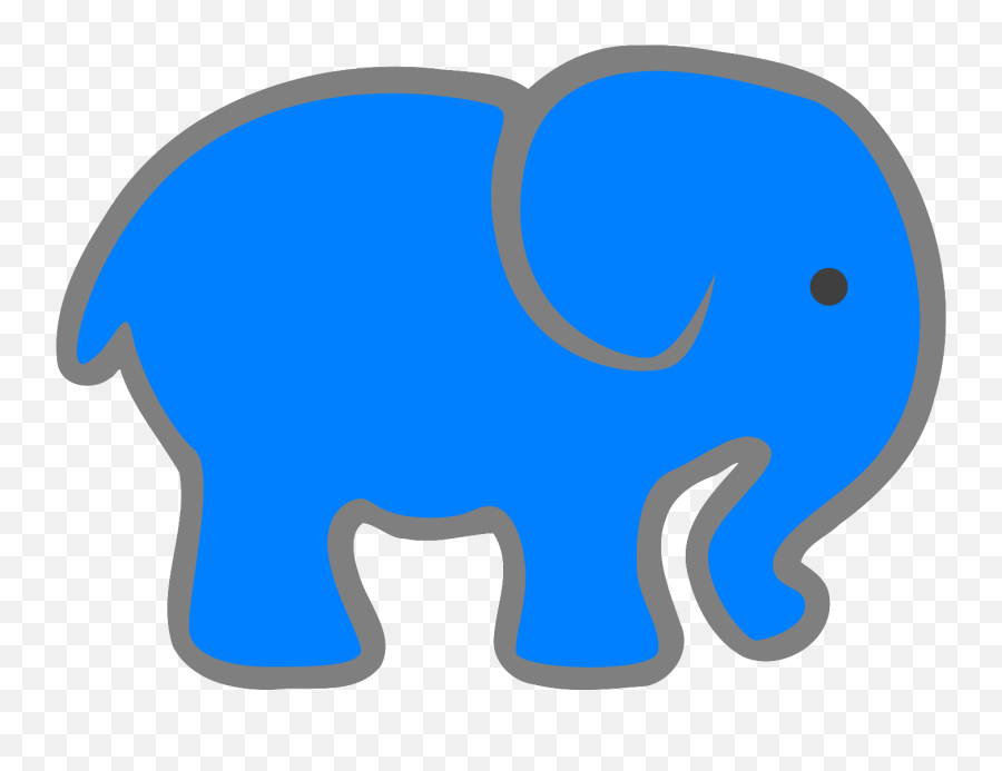 Indian Elephant Clipart - Full Size Clipart 5795359 Clip Art Elephant Blue Emoji,Elephants Clipart