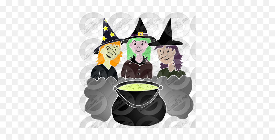 Witches Brew Stencil For Classroom - Fictional Character Emoji,Witches Clipart