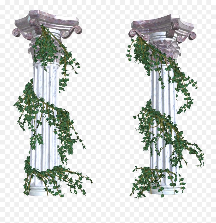 Greek Vine Clipart - Columns With Vines Emoji,Vine Clipart