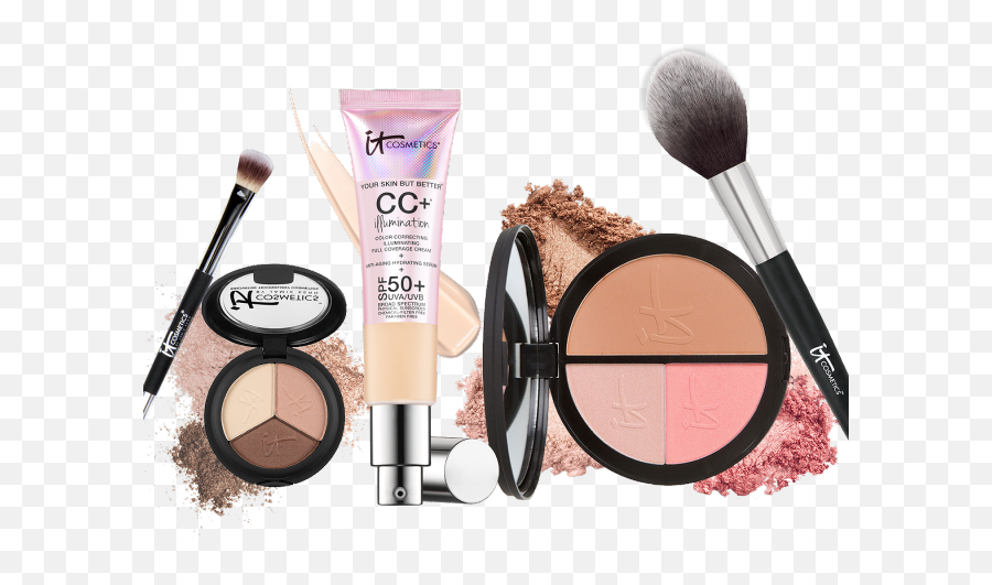 Makeup Kit Products Clipart Png - Transparent Makeup Kit Png Makeup Products No Background Emoji,Makeup Clipart