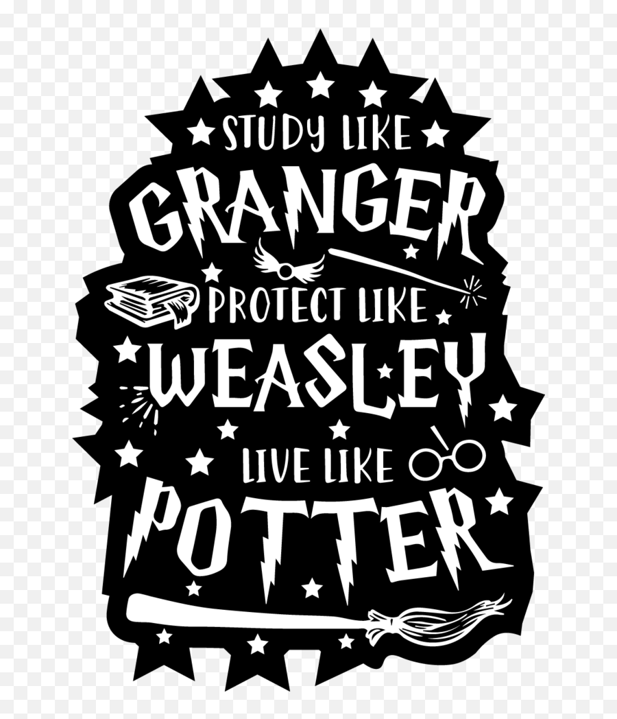 Quotes Fonts Logos Heroes - Silhouette Harry Potter Decals Emoji,Harry Potter Png