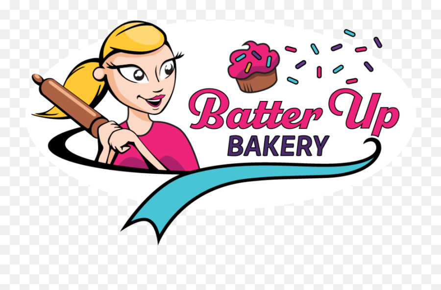 Batter Up Bakery Emoji,Bakery Logo Ideas