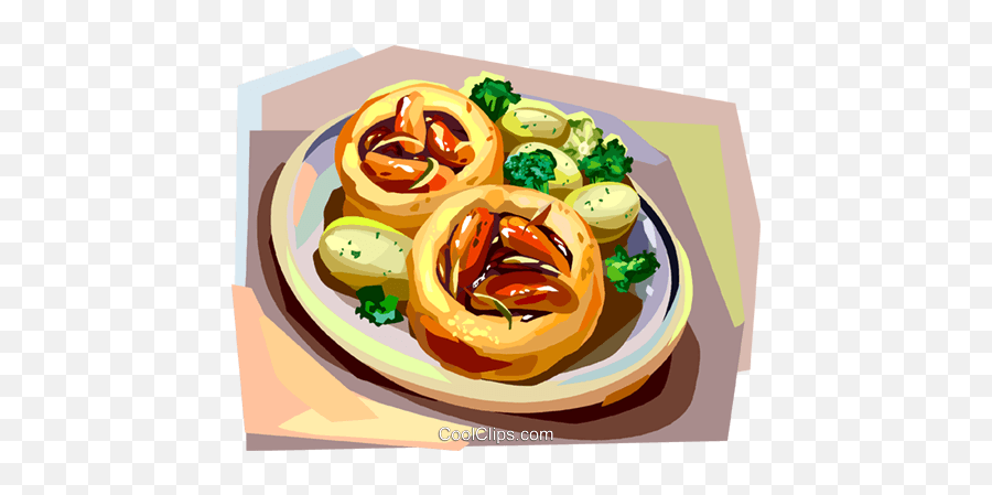 British Cuisine Toad In The Hole Royalty Free Vector Clip Emoji,Hole Clipart