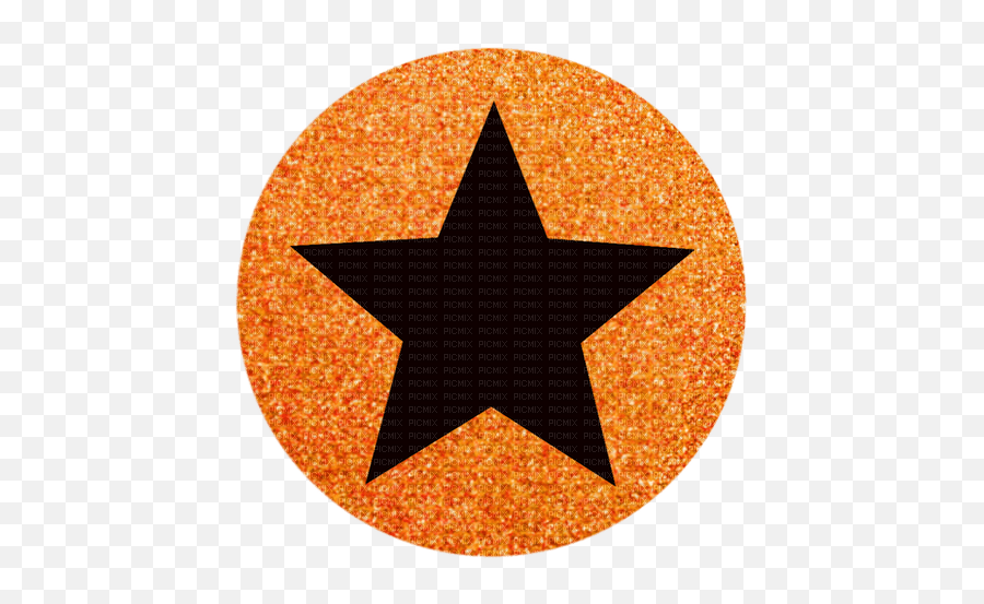 Star Glitter Orange - By Stormgalaxy05 Picmix Emoji,Glitter Stars Png