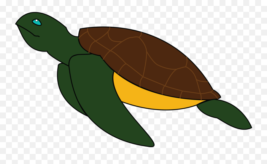 Sea Turtle Clipart Png - Green Sea Turtle Clipart Png Easy Clip Art Sea Turtle Emoji,Turtle Clipart