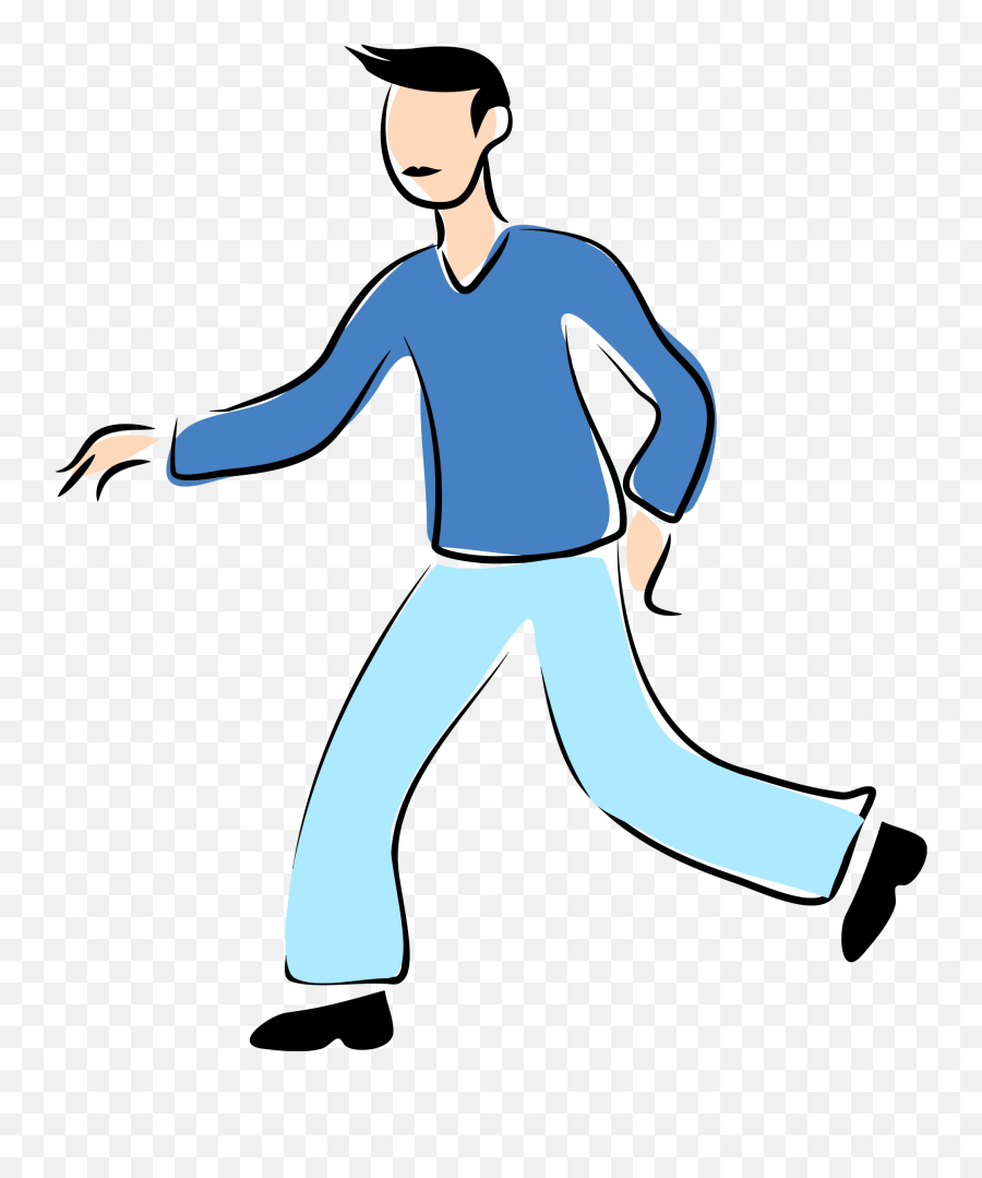 Free Man Walking Cliparts Download - Person Walking Clipart Emoji,Walking Clipart
