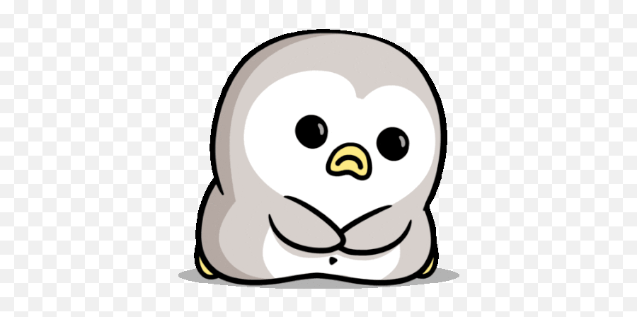 Penguin Cries For Forgiveness Sticker - Because Baby Animals Emoji,Cry Clipart