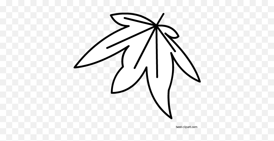 Maple Leaf Coloring Page - Language Emoji,Leaf Clipart Black And White
