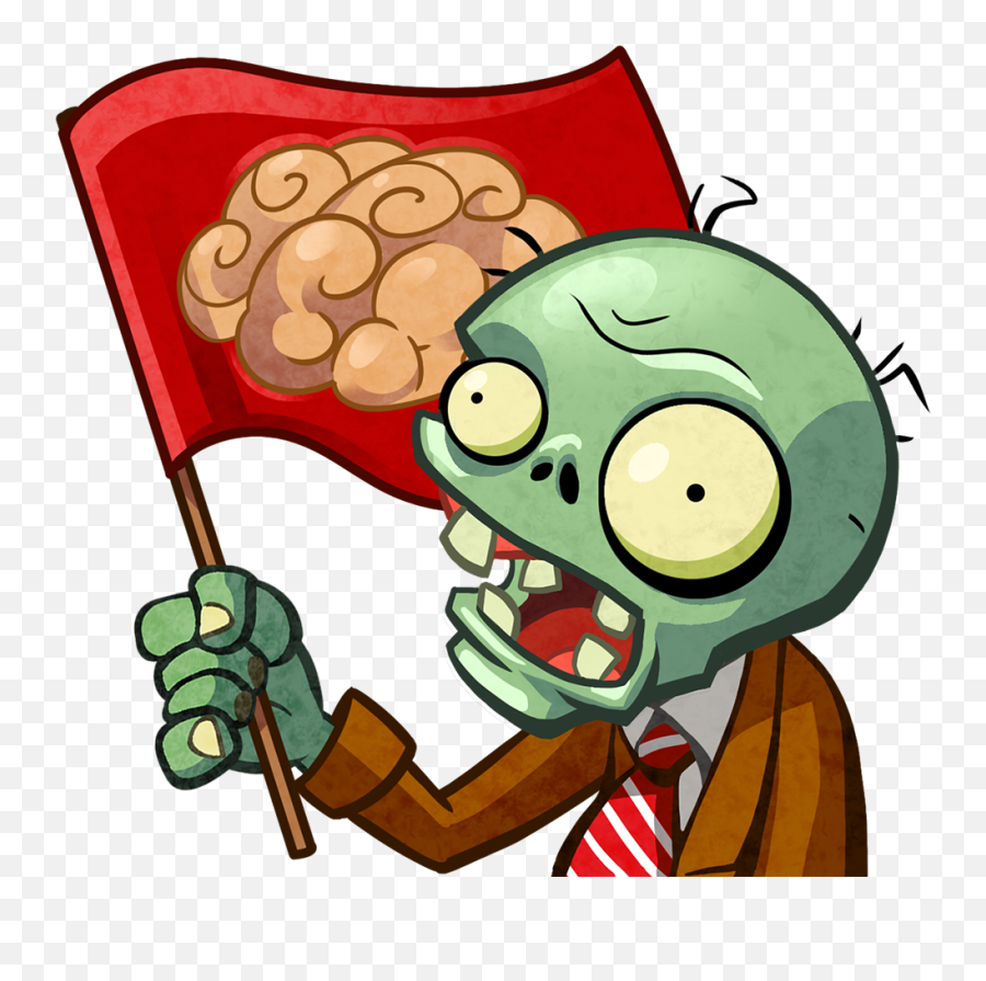 Cartoon Zombie Png - Plants Vs Zombies Brains Emoji,Zombie Png