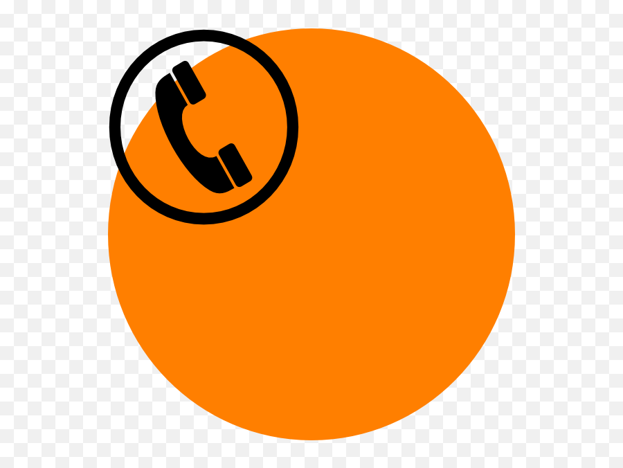 Orange Telephone Clip Art - Call And Message Icon Png Emoji,Message Clipart