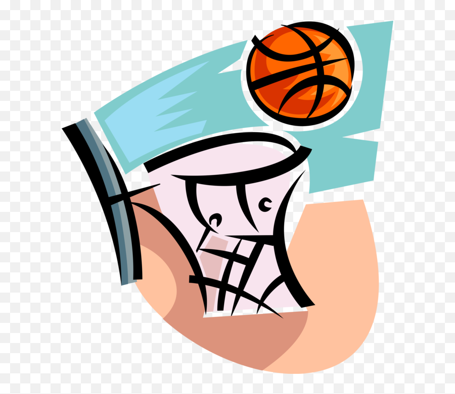 Vector Illustration Of Sport Of Basketball Hoop Net Clipart Emoji,Basketballs Clipart