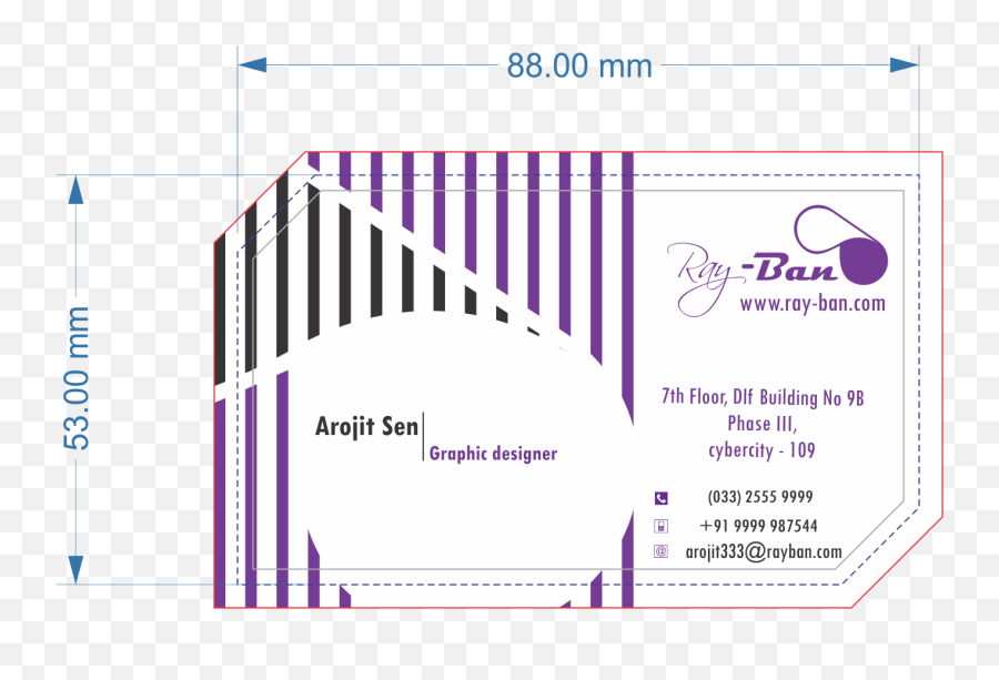 Arojitsen Project On Ray - Ban Ray Ban Business Card Emoji,Ray Ban Logo
