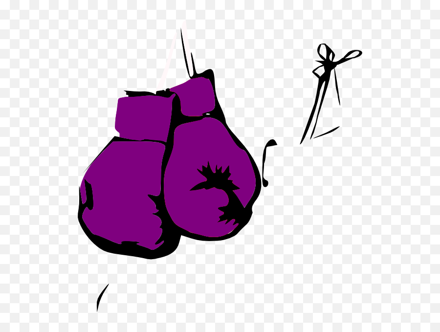 Dina Purple Boxing Gloves Clip Art At - Purple Boxing Gloves Cartoon Emoji,Boxing Gloves Clipart