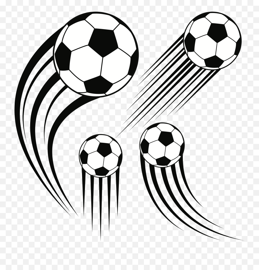 Balls Clipart Soccer Ball - Soccer Ball In Motion Png Emoji,Soccer Ball Clipart