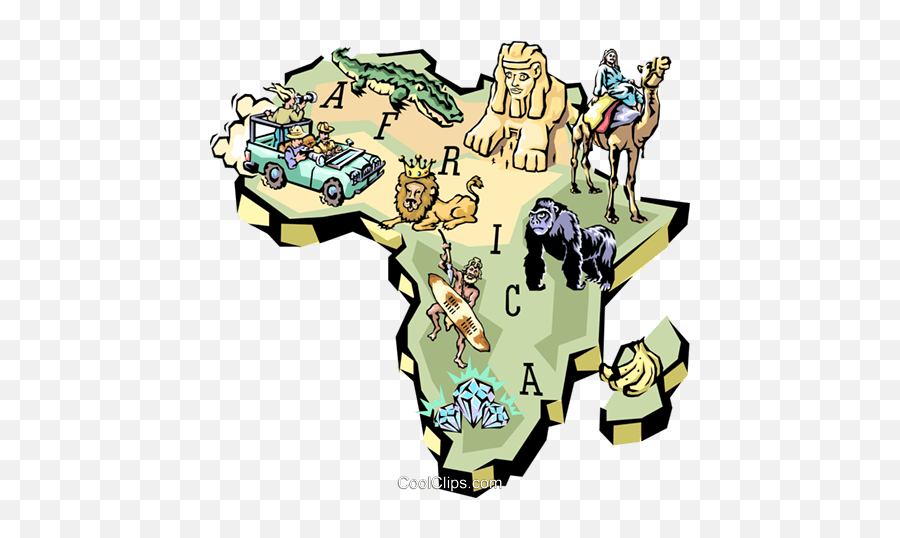 Africa Royalty Free Vector Clip Art - Afrika Clipart Emoji,Africa Clipart