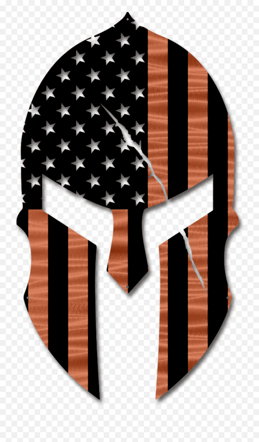 Spartan Helmet Flag Metal Wall Art - American Emoji,Spartan Helmet Logo