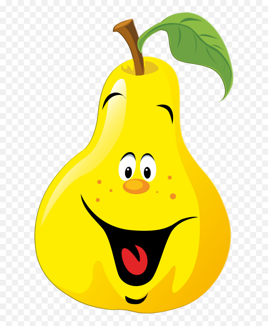 Fruits Clipart Smiley Fruits Smiley - Fruits And Vegetables Cartoon Individual Emoji,Fruits Clipart