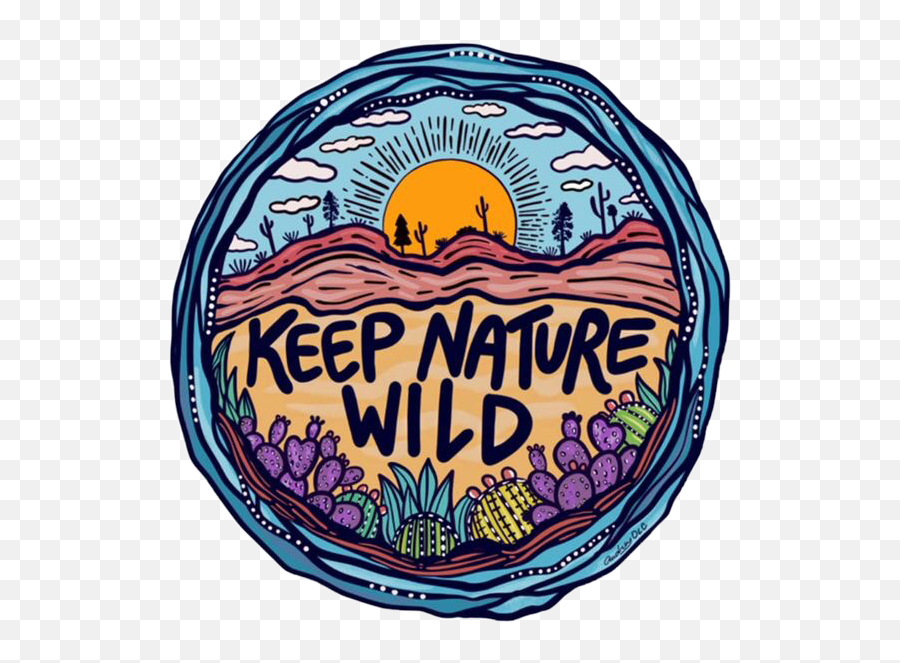 Nature Logo Aesthetic Credits Sticker - Outdoor Sticker Design Emoji,Nature Logo