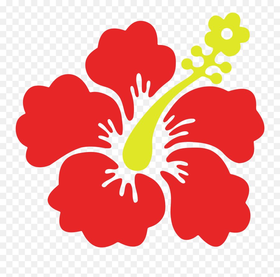Download Hawaiian Clipart Flower Hawaii - Transparent Hawaiian Flower Png Emoji,Hawaii Clipart
